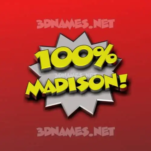 madison in 100 Percent style - 3D name wallpaper madison in 100 Percent style - 3D name wallpaper
