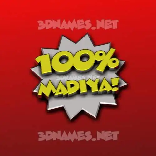 madiya in 100 Percent style - 3D name wallpaper madiya in 100 Percent style - 3D name wallpaper