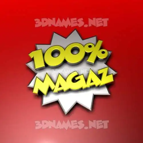 magaz in 100 Percent style - 3D name wallpaper