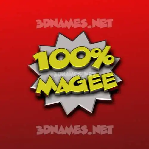 magee in 100 Percent style - 3D name wallpaper magee in 100 Percent style - 3D name wallpaper