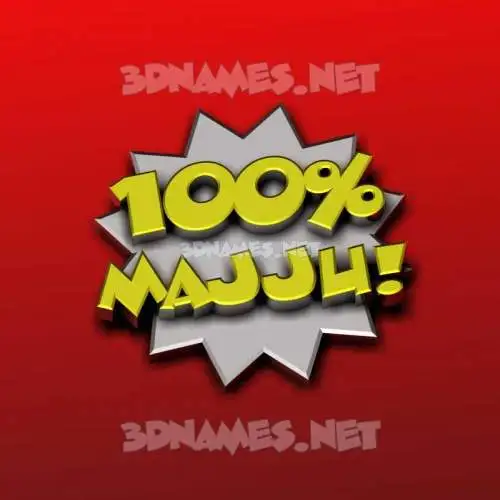 majju in 100 Percent style - 3D name wallpaper majju in 100 Percent style - 3D name wallpaper
