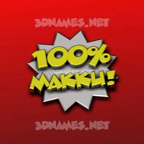 makku in 100 Percent style - 3D name wallpaper makku in 100 Percent style - 3D name wallpaper