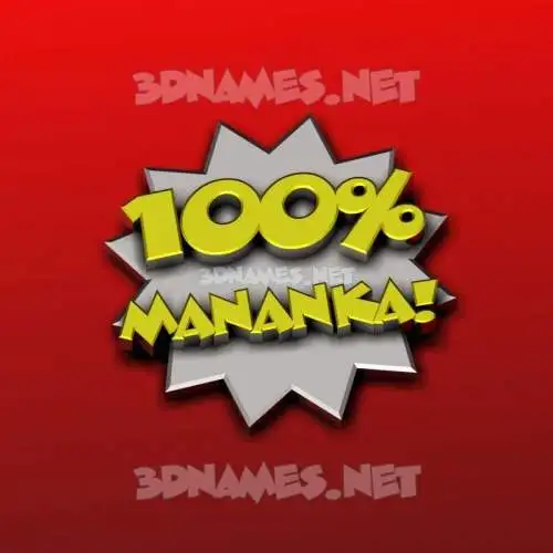 mananka in 100 Percent style - 3D name wallpaper mananka in 100 Percent style - 3D name wallpaper