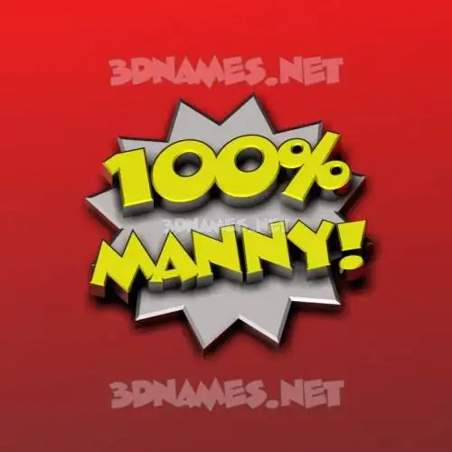 manny in 100 Percent style - 3D name wallpaper manny in 100 Percent style - 3D name wallpaper
