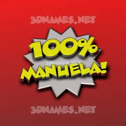 manuela in 100 Percent style - 3D name wallpaper