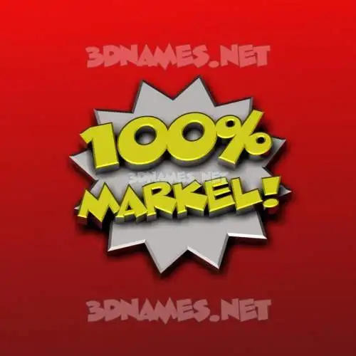 markel in 100 Percent style - 3D name wallpaper markel in 100 Percent style - 3D name wallpaper