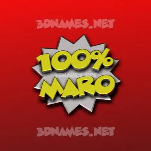 maro in 100 Percent style - 3D name wallpaper maro in 100 Percent style - 3D name wallpaper