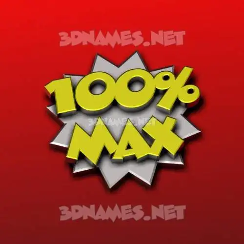 max in 100 Percent style - 3D name wallpaper max in 100 Percent style - 3D name wallpaper