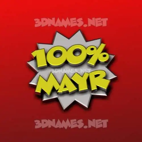 mayr in 100 Percent style - 3D name wallpaper mayr in 100 Percent style - 3D name wallpaper
