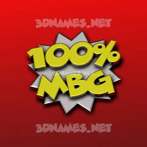 mbg in 100 Percent style - 3D name wallpaper mbg in 100 Percent style - 3D name wallpaper