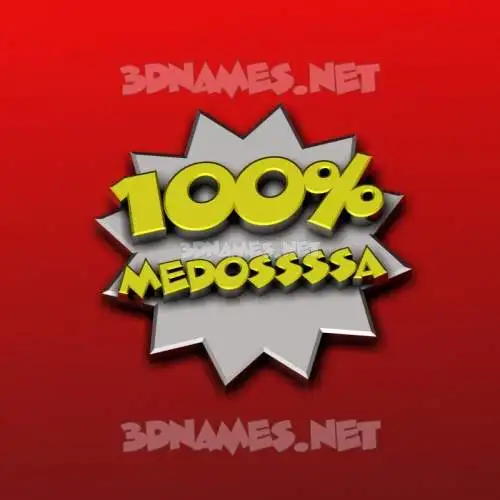 medossssa in 100 Percent style - 3D name wallpaper medossssa in 100 Percent style - 3D name wallpaper