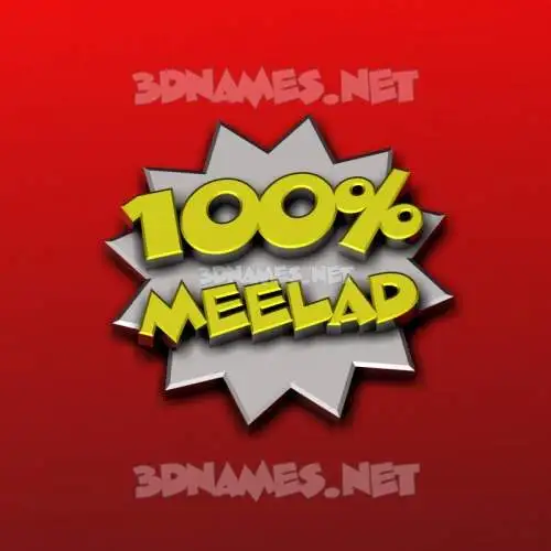 meelad in 100 Percent style - 3D name wallpaper meelad in 100 Percent style - 3D name wallpaper