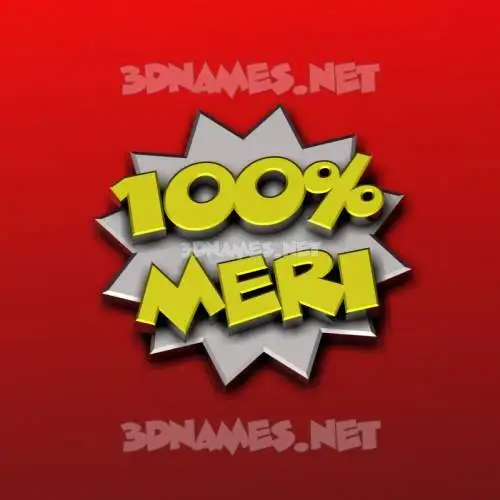 meri in 100 Percent style - 3D name wallpaper meri in 100 Percent style - 3D name wallpaper