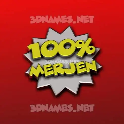 merjen in 100 Percent style - 3D name wallpaper merjen in 100 Percent style - 3D name wallpaper