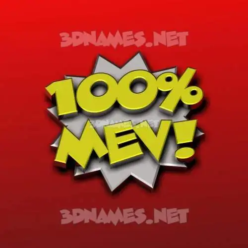 mev in 100 Percent style - 3D name wallpaper mev in 100 Percent style - 3D name wallpaper