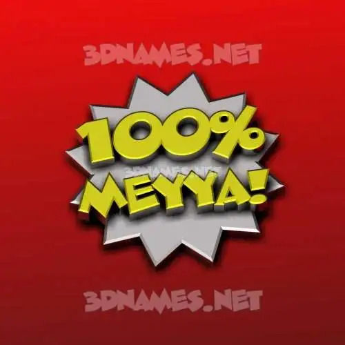 meyya in 100 Percent style - 3D name wallpaper meyya in 100 Percent style - 3D name wallpaper