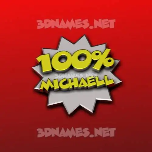 michaell in 100 Percent style - 3D name wallpaper michaell in 100 Percent style - 3D name wallpaper