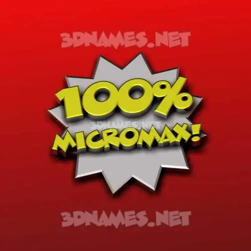 micromax in 100 Percent style - 3D name wallpaper micromax in 100 Percent style - 3D name wallpaper