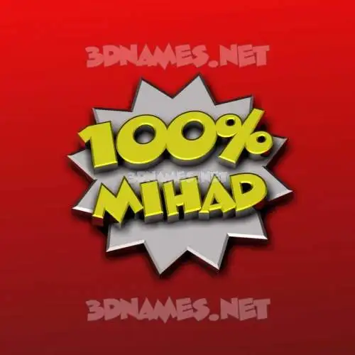 mihad in 100 Percent style - 3D name wallpaper mihad in 100 Percent style - 3D name wallpaper