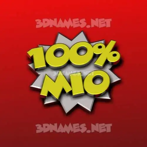 mio in 100 Percent style - 3D name wallpaper mio in 100 Percent style - 3D name wallpaper