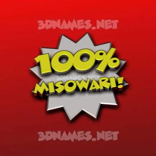 misowari in 100 Percent style - 3D name wallpaper misowari in 100 Percent style - 3D name wallpaper