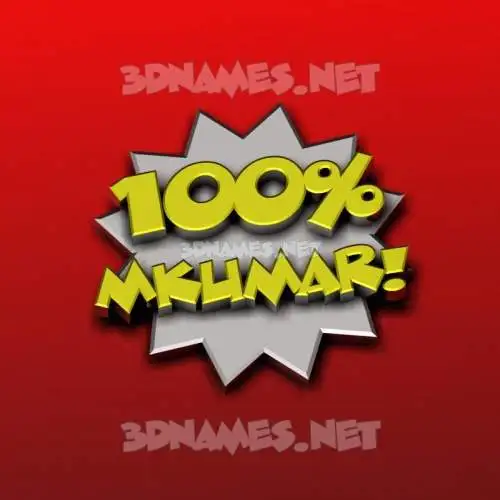 mkumar in 100 Percent style - 3D name wallpaper mkumar in 100 Percent style - 3D name wallpaper