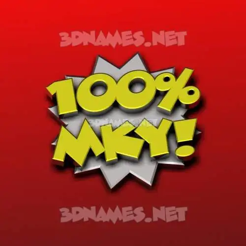 mky in 100 Percent style - 3D name wallpaper mky in 100 Percent style - 3D name wallpaper
