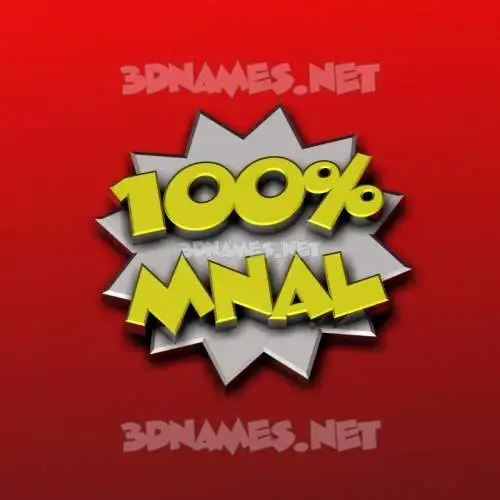 mnal in 100 Percent style - 3D name wallpaper mnal in 100 Percent style - 3D name wallpaper