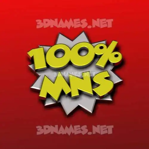 mns in 100 Percent style - 3D name wallpaper mns in 100 Percent style - 3D name wallpaper