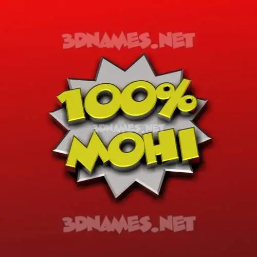 mohi in 100 Percent style - 3D name wallpaper mohi in 100 Percent style - 3D name wallpaper