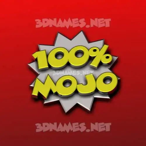 mojo in 100 Percent style - 3D name wallpaper mojo in 100 Percent style - 3D name wallpaper