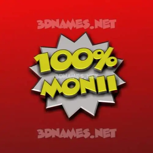 monii in 100 Percent style - 3D name wallpaper monii in 100 Percent style - 3D name wallpaper