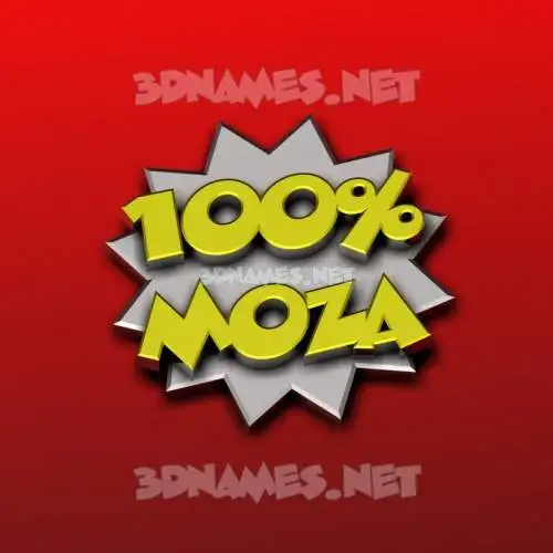 moza in 100 Percent style - 3D name wallpaper moza in 100 Percent style - 3D name wallpaper