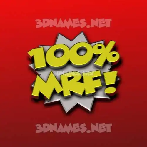 mrf in 100 Percent style - 3D name wallpaper mrf in 100 Percent style - 3D name wallpaper