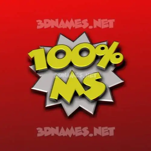 ms in 100 Percent style - 3D name wallpaper ms in 100 Percent style - 3D name wallpaper