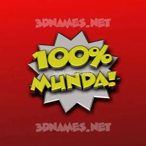 munda in 100 Percent style - 3D name wallpaper munda in 100 Percent style - 3D name wallpaper