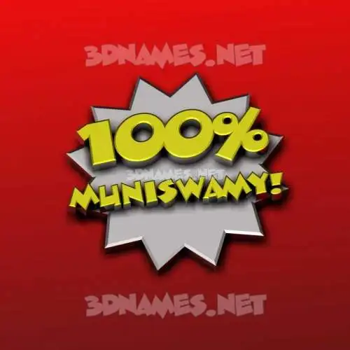 muniswamy in 100 Percent style - 3D name wallpaper muniswamy in 100 Percent style - 3D name wallpaper