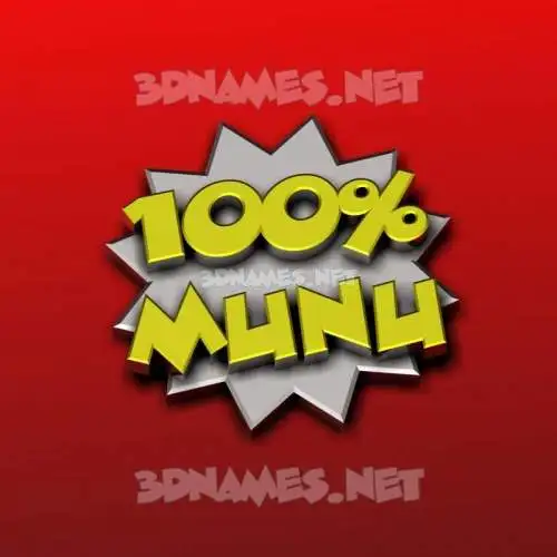 munu in 100 Percent style - 3D name wallpaper munu in 100 Percent style - 3D name wallpaper