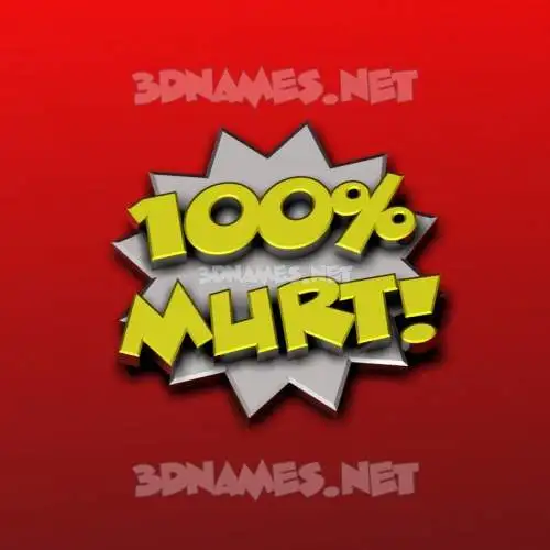 murt in 100 Percent style - 3D name wallpaper murt in 100 Percent style - 3D name wallpaper