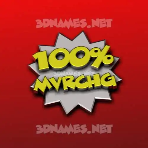 mvrchg in 100 Percent style - 3D name wallpaper mvrchg in 100 Percent style - 3D name wallpaper
