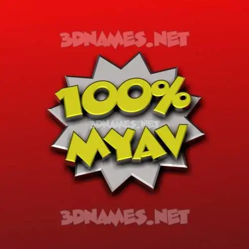 myav in 100 Percent style - 3D name wallpaper myav in 100 Percent style - 3D name wallpaper