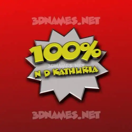 n d kathuria in 100 Percent style - 3D name wallpaper n d kathuria in 100 Percent style - 3D name wallpaper