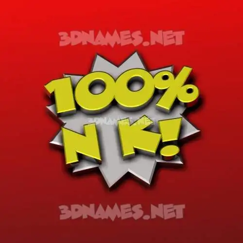 n k in 100 Percent style - 3D name wallpaper n k in 100 Percent style - 3D name wallpaper