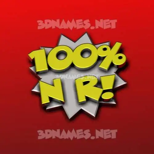 n r in 100 Percent style - 3D name wallpaper n r in 100 Percent style - 3D name wallpaper
