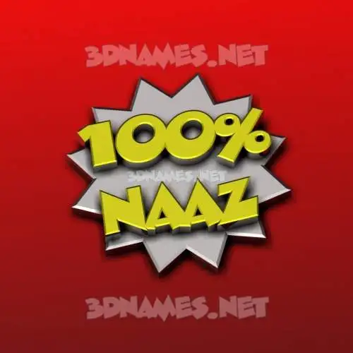 naaz in 100 Percent style - 3D name wallpaper naaz in 100 Percent style - 3D name wallpaper