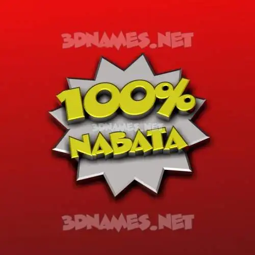 nabata in 100 Percent style - 3D name wallpaper nabata in 100 Percent style - 3D name wallpaper