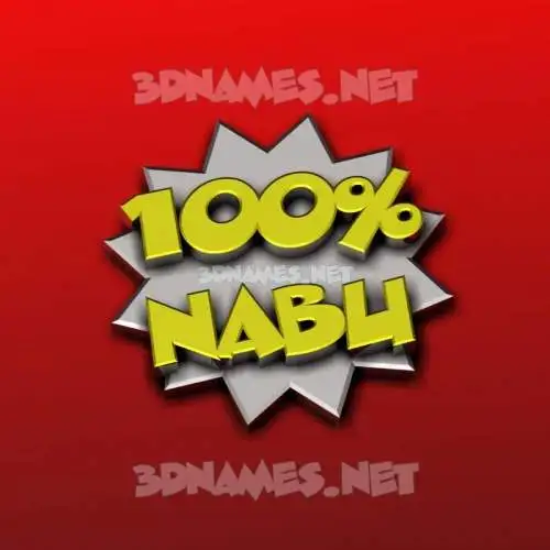 nabu in 100 Percent style - 3D name wallpaper nabu in 100 Percent style - 3D name wallpaper