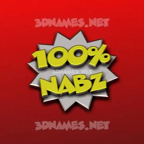 nabz in 100 Percent style - 3D name wallpaper nabz in 100 Percent style - 3D name wallpaper