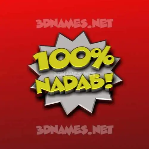 nadab in 100 Percent style - 3D name wallpaper nadab in 100 Percent style - 3D name wallpaper