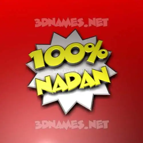 nadan in 100 Percent style - 3D name wallpaper nadan in 100 Percent style - 3D name wallpaper
